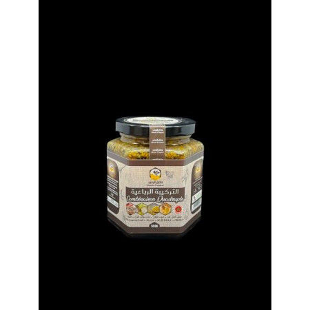 Combinaison Quadruple – Gelée Royale, Pollen, Miel, Propolis – 500g
