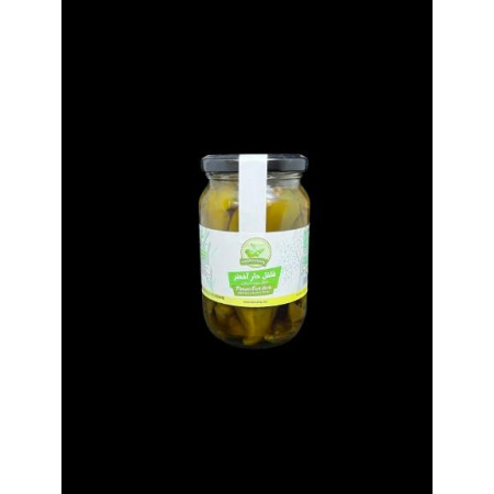 Piment Fort Vert Mariné à l'Huile d'Olive – Coopérative Maroc –  320g