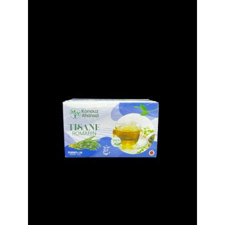 Tisane Romarin 100% Naturel – Kanouz Ahansai – Maroc – 25 Sachets