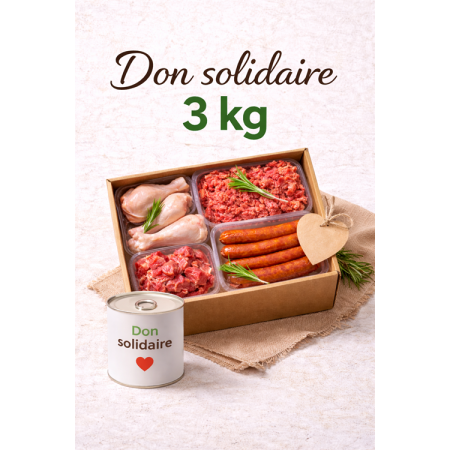 Don solidaire viande halal 3 kg – Aidez une famille