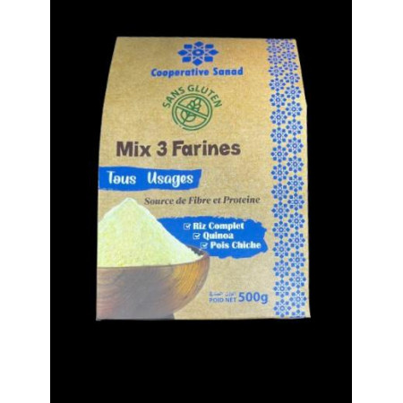 Farines sans gluten quinoa pois chiche riz 500g